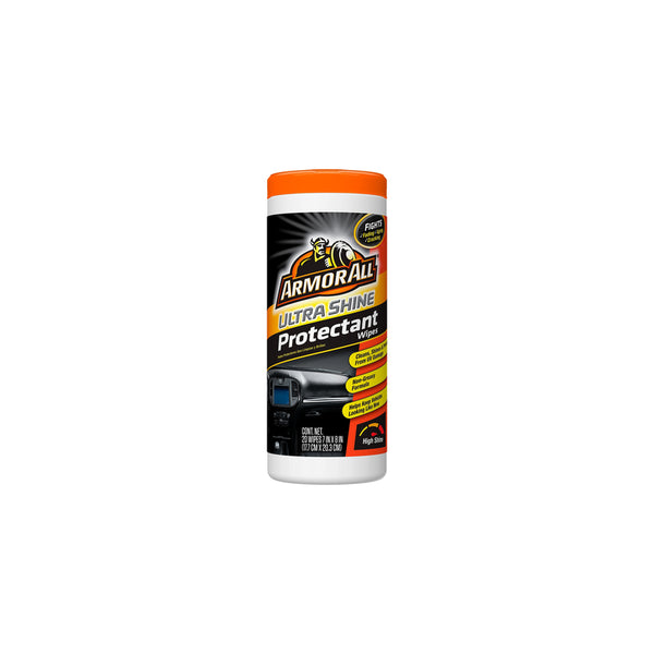 Toallitas protectoras de plástico, caucho y vinilo Armor All Ultra Shine, 20 unidades