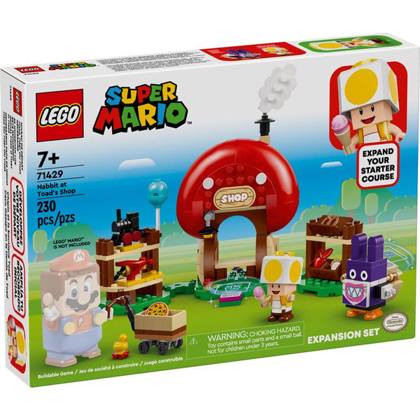 LEGO Super Mario Nabbit en la tienda de Toad Set de expansión Set de construcción Multicolor 230 piezas