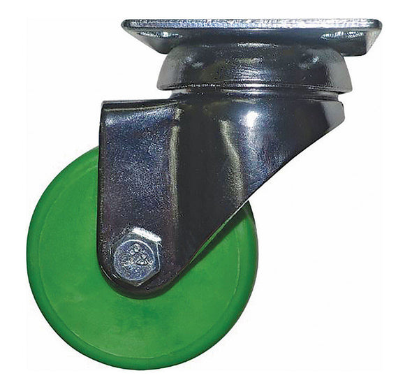 RUEDAS DE POLIETILENO DE 2" VERDES, PAQUETE DE 2