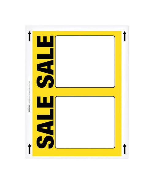 11 in. H X 8.5 in. W Office Supplies/Stationary Sign 25 each