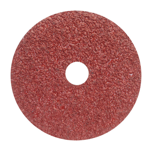 Disco de fibra de óxido de aluminio Norton de 5 pulgadas con montaje central F226/F240, grano 16, extra grueso, paquete de 25