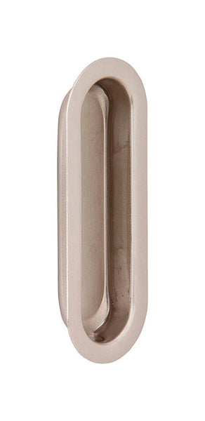 Ives by Schlage 3-9/16 in. L Satin Nickel Brass Flush Pull