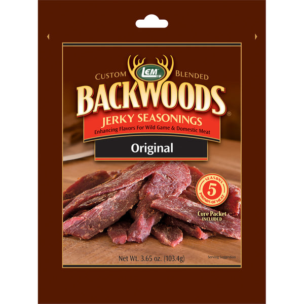 LEM Backwoods Original Jerky Seasoning 3.65 oz Boxed (Pack of 6)