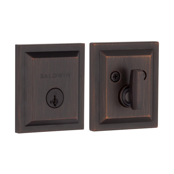 380 SLB 11P SMT RCAL RCS CP 1-Cyl Low Profile Square Deadbolt - Venetian Bronze