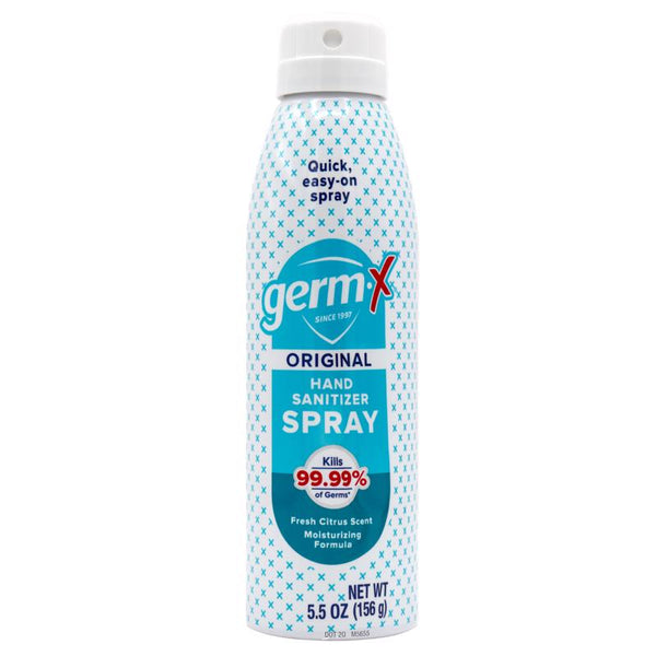 Germ-X Fresh Citrus Scent Liquid Hand Sanitizer Spray 5.5 oz (Pack of 6)