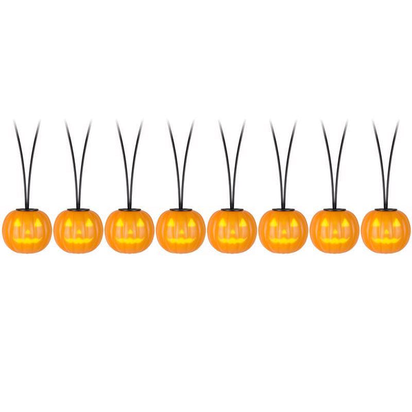 Guirnalda de luces LED con música preiluminada de 8 unidades de color blanco de Gemmy Spooky Mood