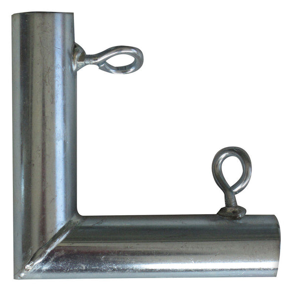 Conector plano de acero al carbono galvanizado AHC de 1 pulg. redondo x 1 pulg. de diámetro FL y 5-1/2 pulg. de largo - Oferta de la semana
