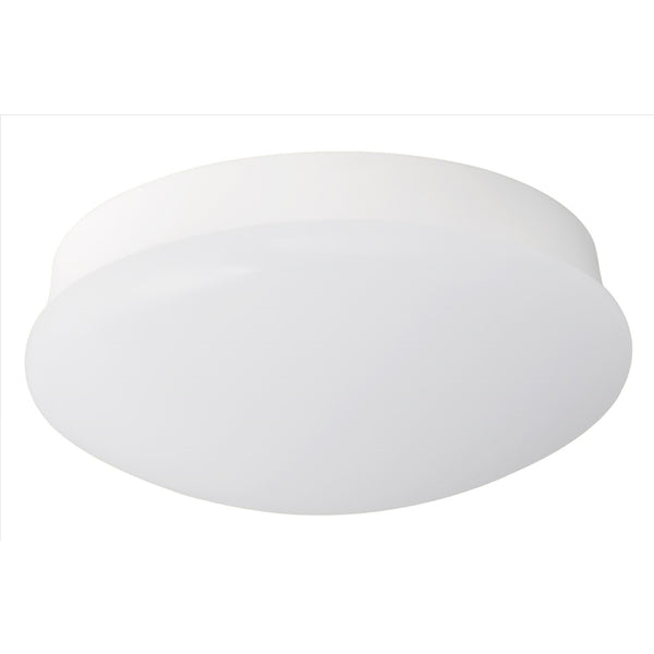 Lámpara LED giratoria para techo ETI de 4,2 pulg. de alto x 11 pulg. de ancho x 11 pulg. de largo, color blanco