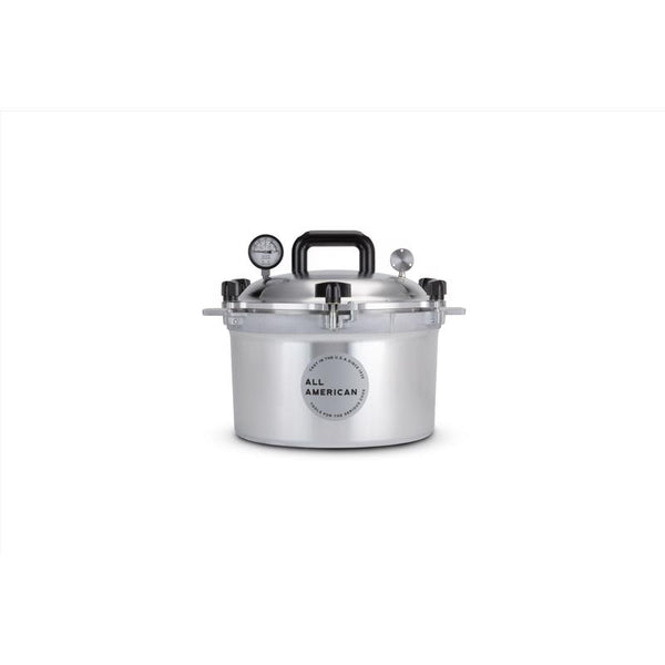 Enlatadora a presión de aluminio All American 1930 de 15,5 qt color plateado