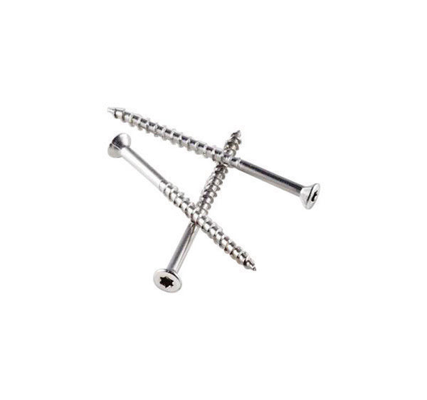 Tornillos para terraza Simpson Strong-Tie n.° 7, tamaño L, 3 pulg., cabeza recortada, lóbulo, 1 lb, paquete de 98 (caja abierta)