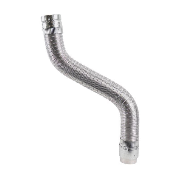 Conector de ventilación de gas de acero galvanizado/aluminio Selkirk de 3 pulg. de profundidad y 60 pulg. de longitud