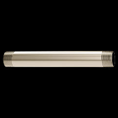 Polished Nickel 6" straight shower arm