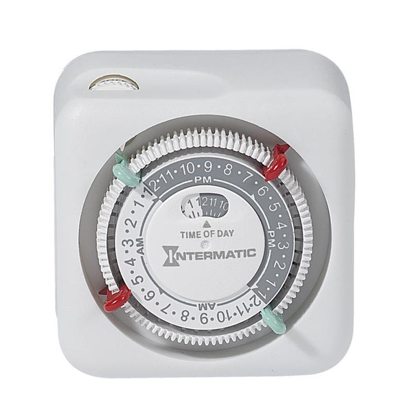 Temporizador mecánico para interiores Intermatic de 24 horas, 125 V, blanco - Oferta de la semana