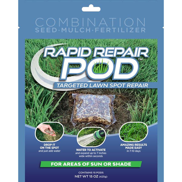 Fertilizante/mantillo/semillas Rapid Repair Pod mixto para sol o sombra, 15 unidades