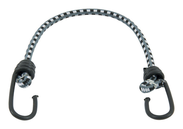 Cuerda elástica negra y blanca Keeper de 18 pulg. de largo y 0,315 pulg., paquete de 1