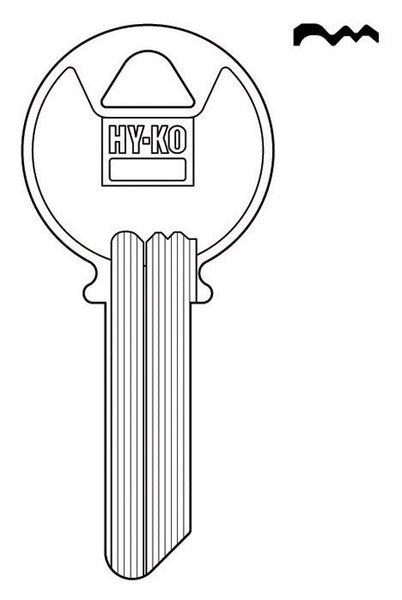 Llave en blanco para casa u oficina Hy-Ko Home Y3 de un solo lado para cerraduras Yale (paquete de 10)