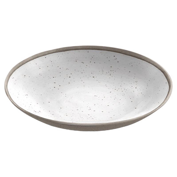 Cuenco bajo para horno de melamina gris/blanca TarHong, 1 unidad