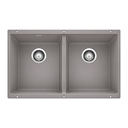 Cuenco doble Precis Equal - Gris metalizado