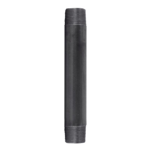 Boquilla de acero negro de 8 pulg. de largo y 1 pulg. MIP de STZ Industries, cada una X 1 pulg. MIP de diámetro