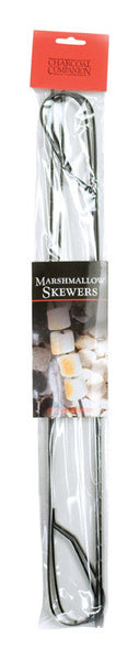 Charcoal Companion Metal Black Skewers 4 pc.