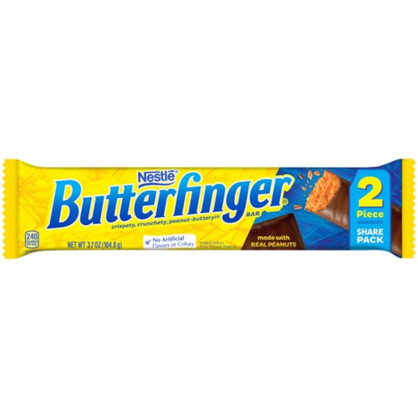 Nestle Butterfinger Peanut Candy Bar 3.7 oz (Pack of 18)