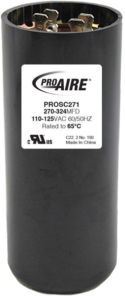 Condensador de arranque redondo Perfect Aire ProAire 270-324 MFD de 125 V