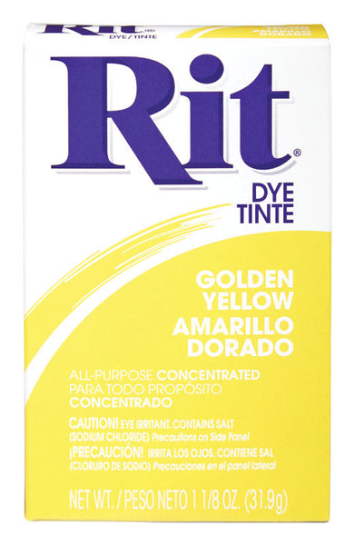 Tinte amarillo dorado Rit para tela (paquete de 6)