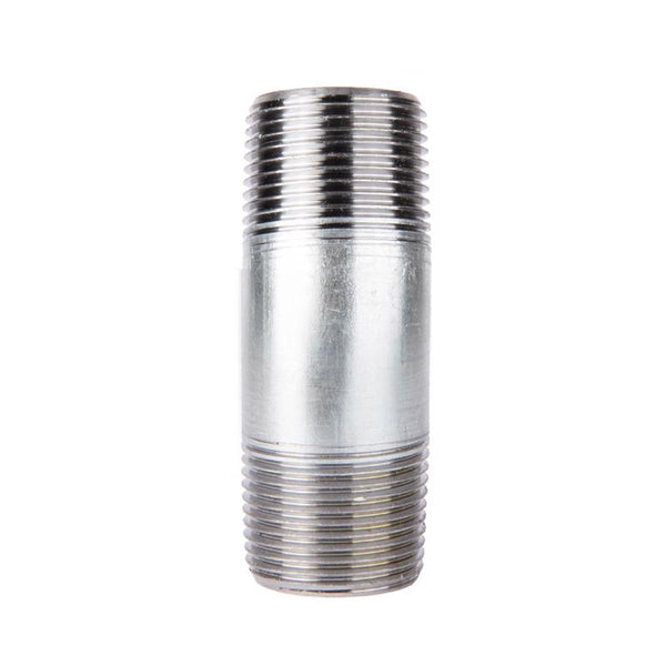 STZ Industries 1-1/2 pulg. MIP cada uno X 1-1/2 pulg. D MIP Acero galvanizado Boquilla de 3-1/2 pulg. L