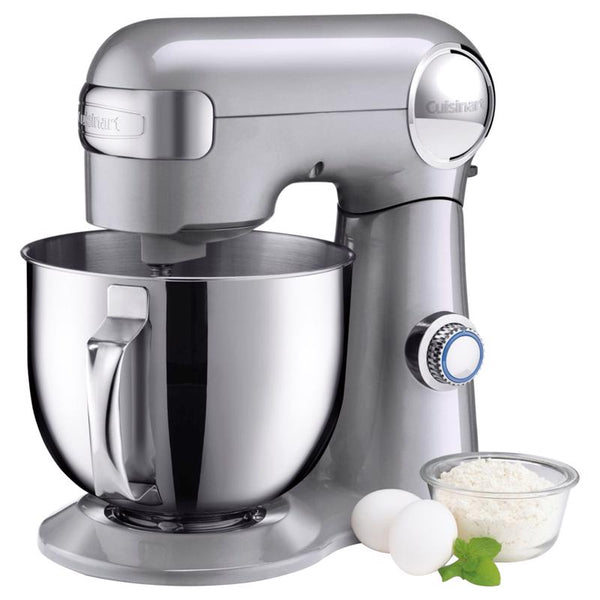 Batidora de pie Cuisinart Precision Master Metallic Chrome de 5,5 cuartos de galón y 12 velocidades