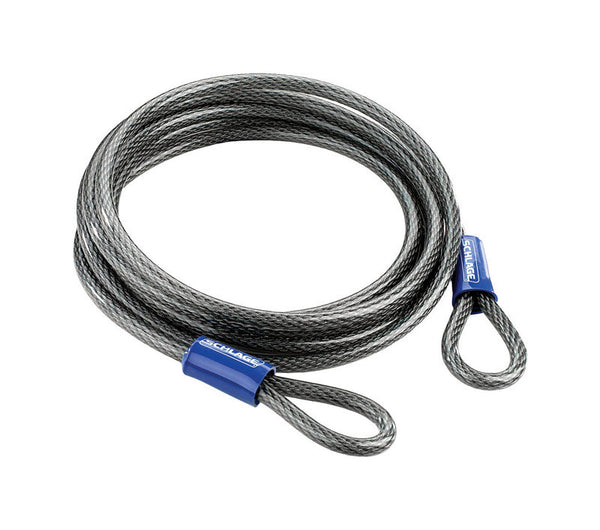 Cable de doble bucle de acero con doble bloqueo de 3/8 pulg. de ancho y 15 pies de largo de Schlage