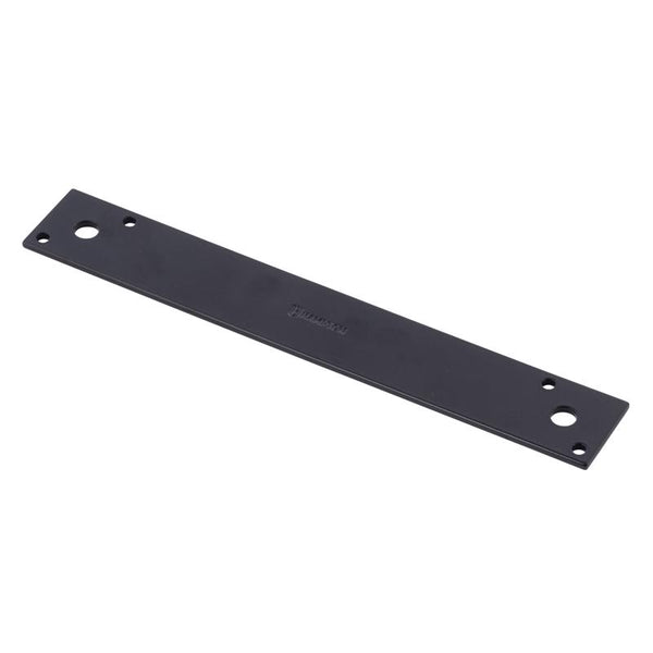 Tirante de acero negro Hampton de 10 pulg. de alto x 1,5 pulg. de ancho x 1/8 pulg. de profundidad