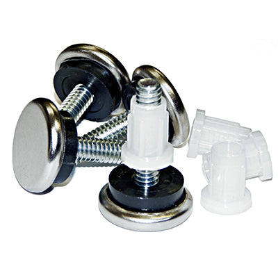 Deslizadores niveladores de muebles, acolchados, ajustables, 15/16 pulg., paquete de 4.