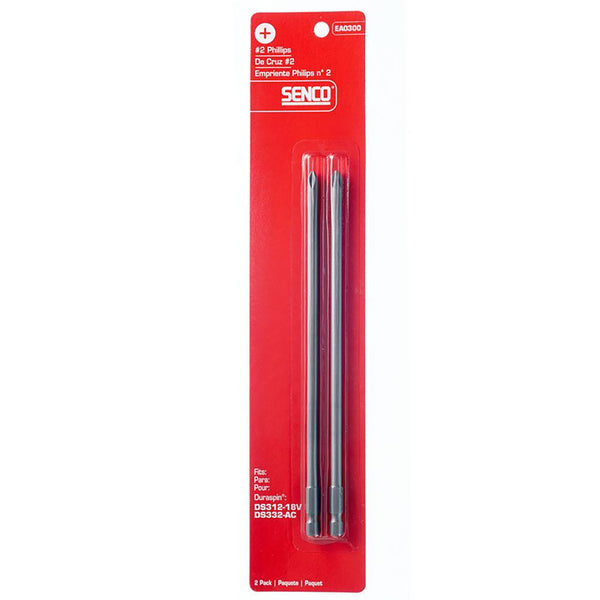 Senco DuraSpin Phillips #2 x 7-1/2 in. L Replacement Bit Steel 2 pk