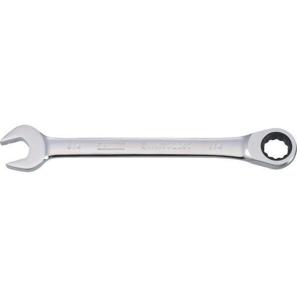 Llave combinada de trinquete SAE DeWalt de 3/4 pulg. x 3/4 pulg., 12 puntas, 9-11/16 pulg. de largo, 1 pieza