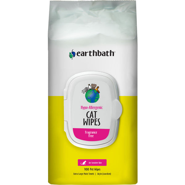 Toallitas hipoalergénicas para el cuidado de gatos Earthbath