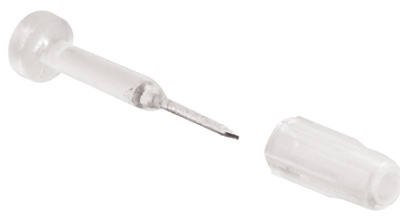 Window Grid Retainer, Clear Plastic, 1-1/8-In., 6-Pk.