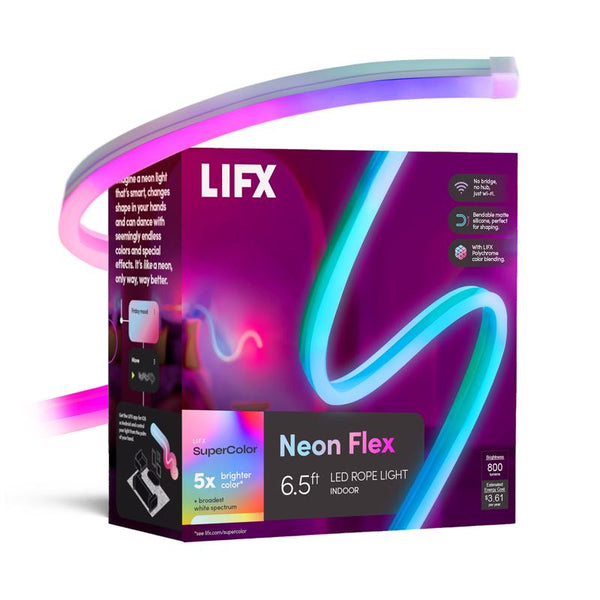 Luces LED de cuerda Feit LIFX de 1,9 m que cambian de color (paquete de 1) - Oferta de la semana