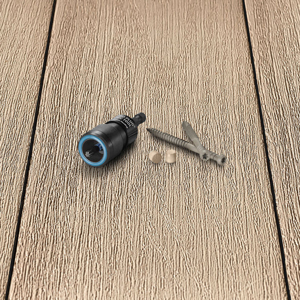 Kit de tornillos y tapones para cubierta con cabeza recortada en forma de estrella Sand Castle Pro Plug n.º 10 de Starborn Pro, 2-3/4 pulg. de largo, 1 unidad
