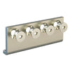 Adaptador de conexión de herrajes para puertas corredizas de acero satinado de National Hardware, paquete de 1