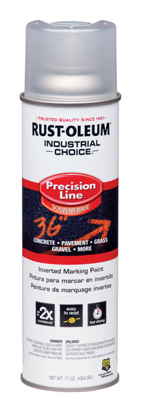 Pintura para marcado invertido transparente Rust-Oleum Industrial Choice, 17 oz (paquete de 12)