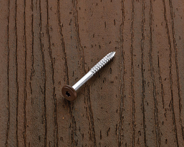 Tornillos de fascia de cabeza plana Java Starborn Deckfast n.° 9 x 1-7/8 pulg. L, paquete de 100 (caja abierta)
