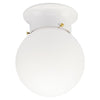 Lámpara de techo Westinghouse de 7,25 pulgadas de alto x 6 pulgadas de ancho x 6 pulgadas de largo, color blanco