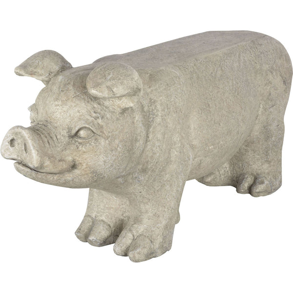 Banco para cerdos de Fiberstone de Esschert Design, 30,5 pulgadas