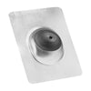 Tapajuntas para techo de acero galvanizado Oatey No-Calk de 12-1/2 pulg. de ancho x 9 pulg. de largo, color plateado