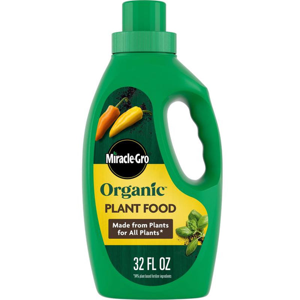 Alimento líquido orgánico para plantas Miracle-Gro, 32 onzas líquidas.