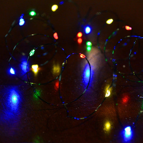 Cadena de luces multicolores que cambian de color Celebrations Micro de 33,33 pies (paquete de 12)