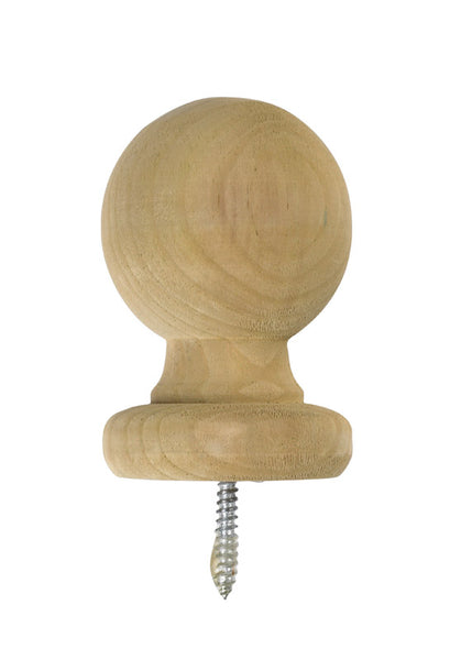 Poste exterior preacabado Waddell de pino marrón de 4-1/4 pulg. de alto x 3-1/4 pulg. de largo - Oferta de la semana