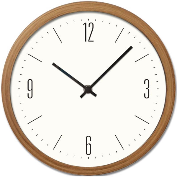 Reloj de pared analógico contemporáneo Westclox de 10 pulgadas de largo y 10 pulgadas de ancho para interiores, vidrio y plástico beige