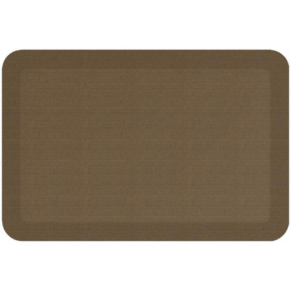 Alfombrilla antifatiga antideslizante de espuma de poliuretano para interiores Gel Pro de 30 pulgadas de largo y 20 pulgadas de ancho en color caqui (paquete de 5)