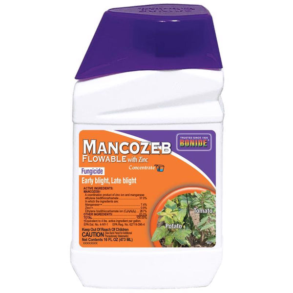 Control de enfermedades líquido concentrado de mancozeb de Bonide, 16 oz